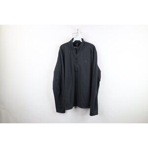 Vtg Arctic Cat Mens XL Faded spell Out Fleece Lined Half Zip Pullover Sweater